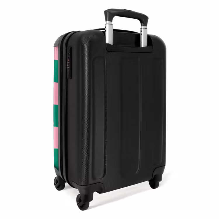 Suitcase - Squares - Green/pink — 3