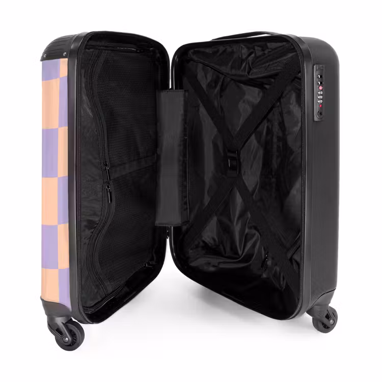 Suitcase - Squares - Purple/Orange — 4