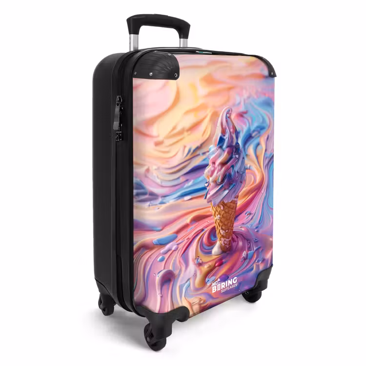 Suitcase - Pastel swirl — 2
