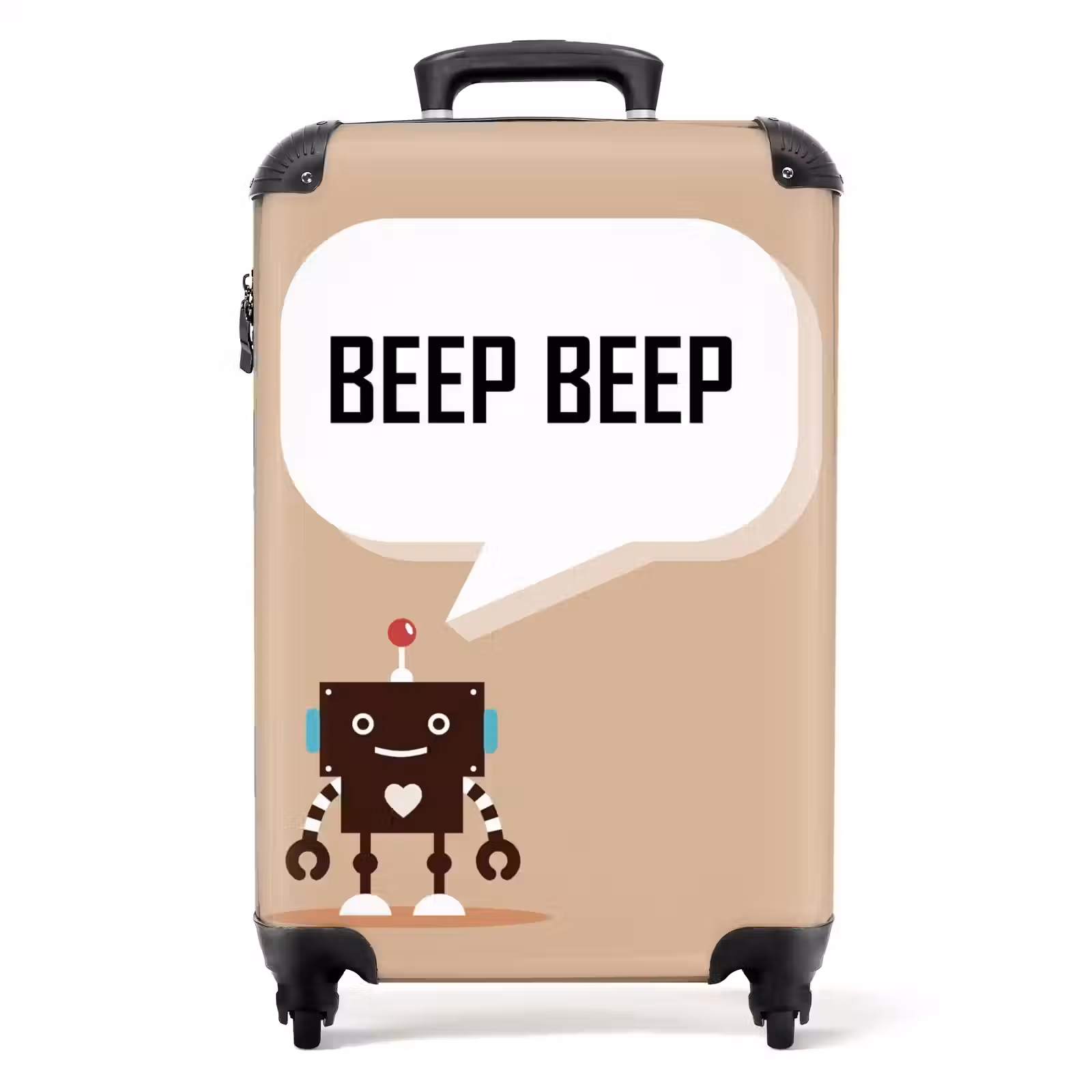 Suitcase - Talking robot beige — 1