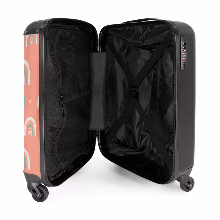 Suitcase - Coral color arcs — 4