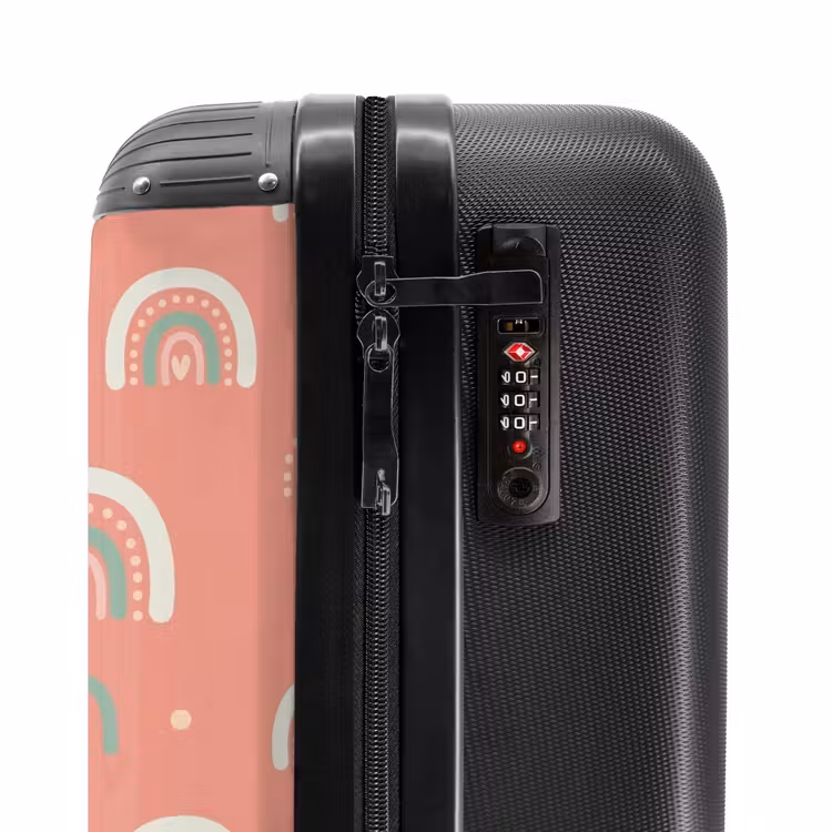 Suitcase - Coral color arcs — 5