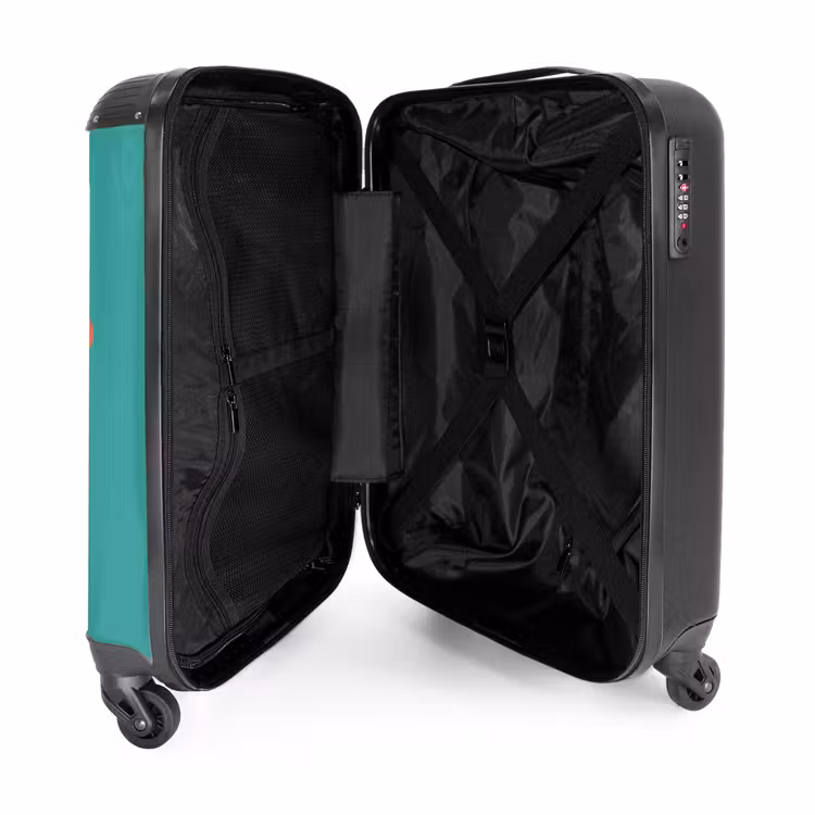 Suitcase - Pixel robot green — 4