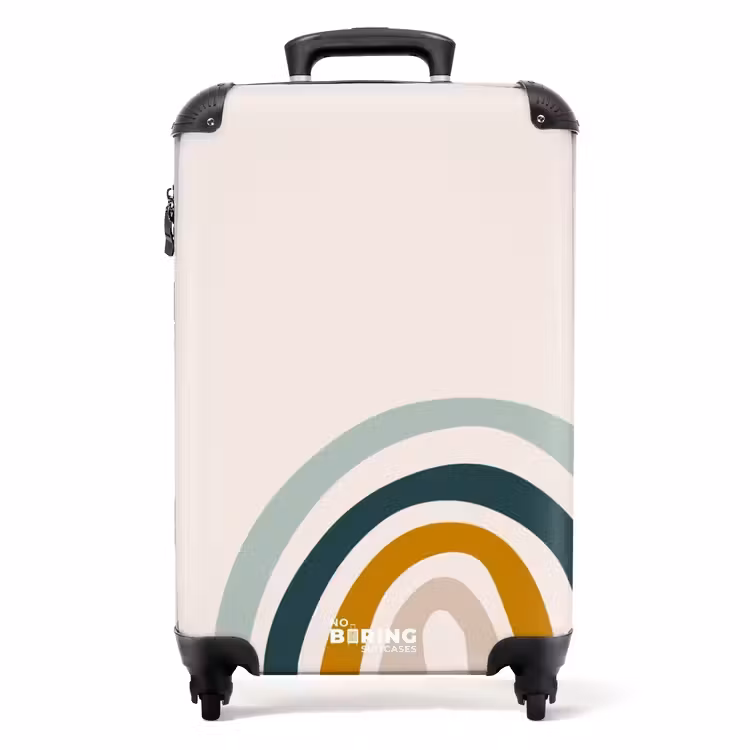Suitcase - Raw rainbow aqua — 1