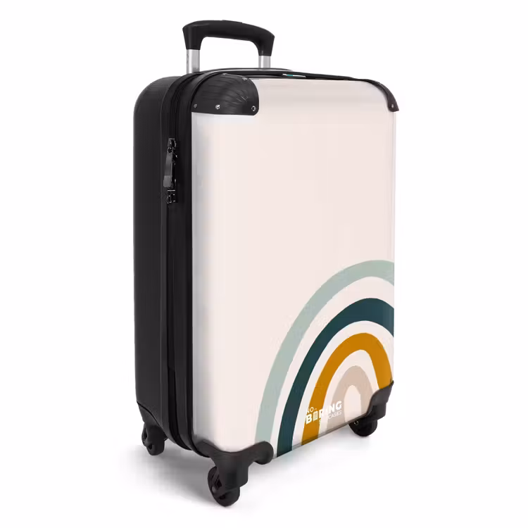 Suitcase - Raw rainbow aqua — 2