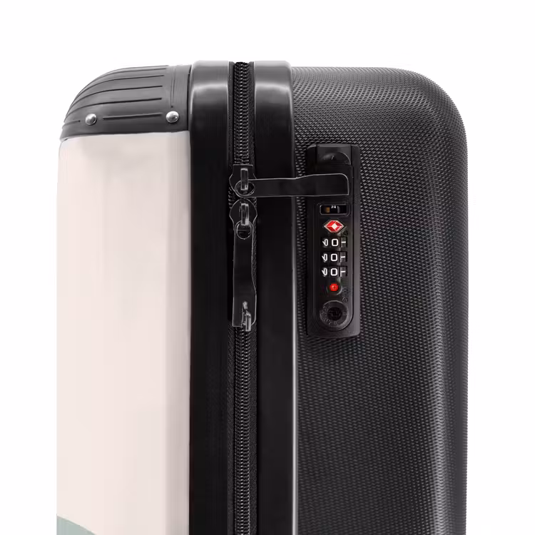 Suitcase - Raw rainbow aqua — 5