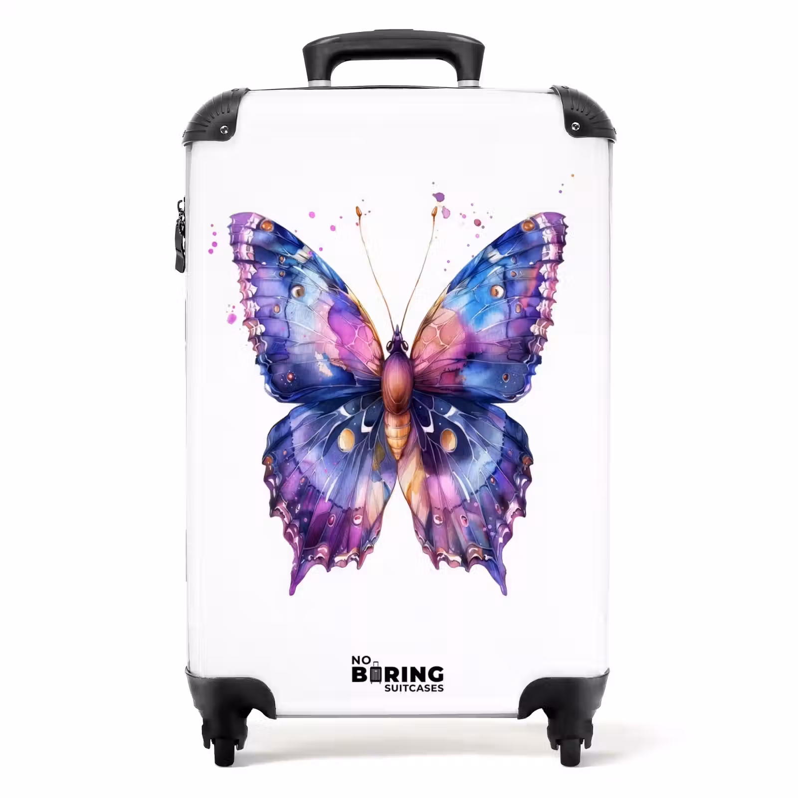 Suitcase - Purple splendor butterfly — 1