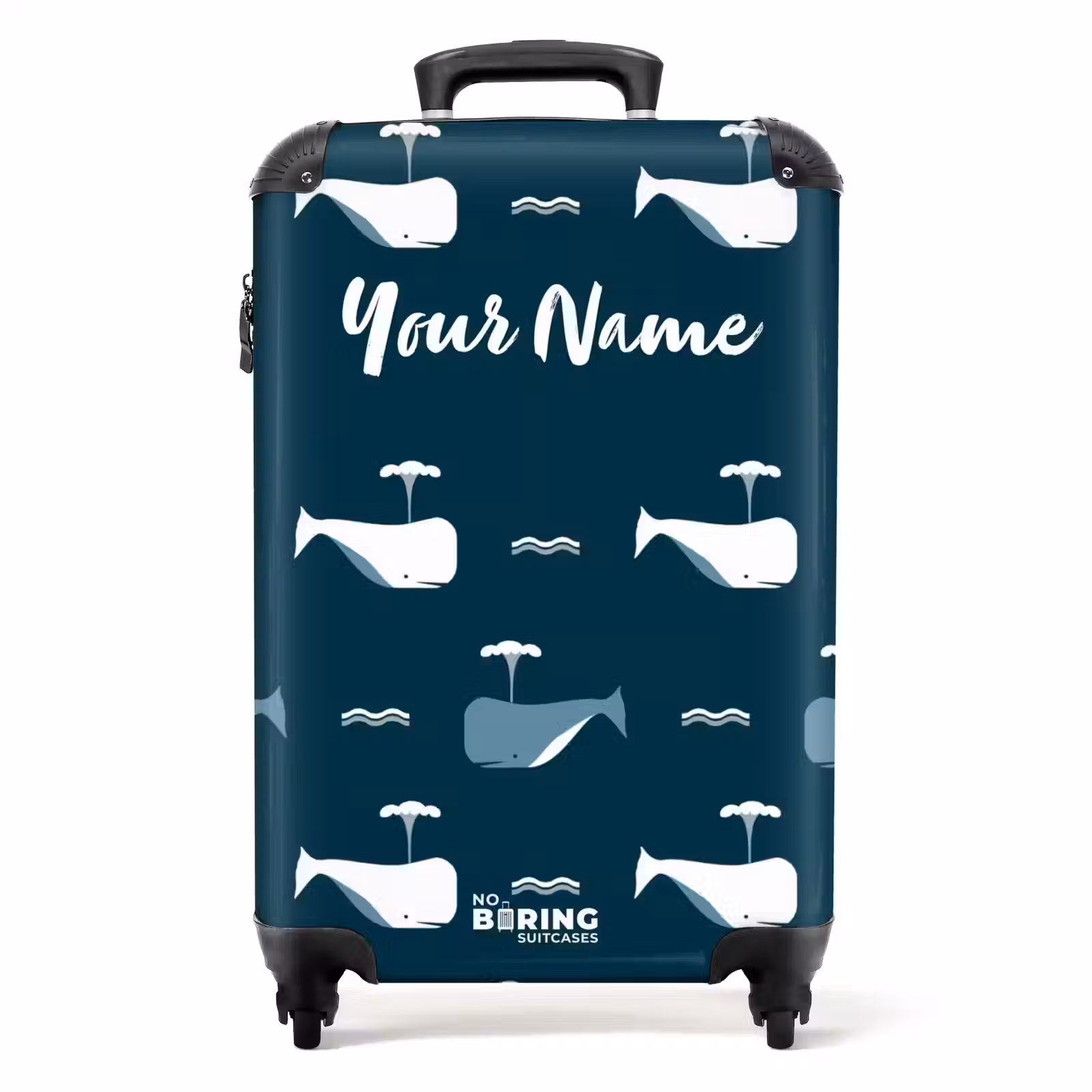 Suitcase with name - Whale World — 1