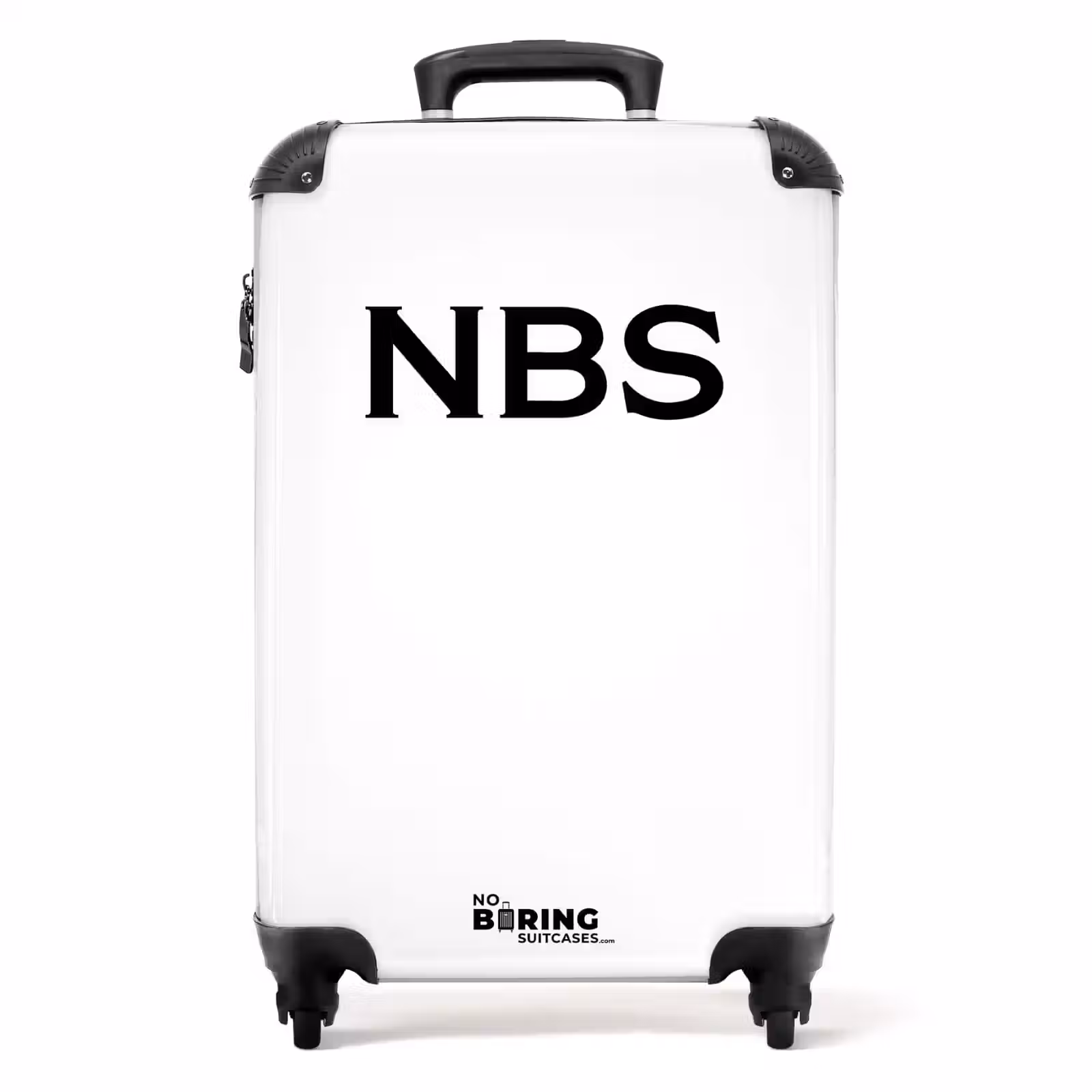 Suitcase - White with black letters — 1