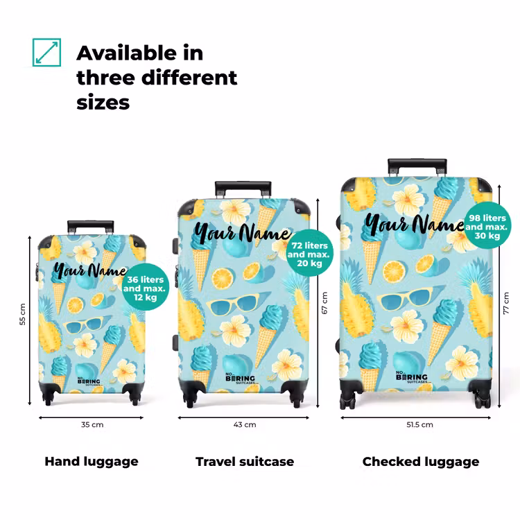 Suitcase with name - Ibiza icecream — 3