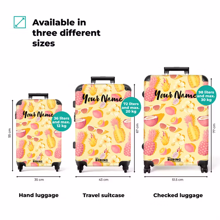 Suitcase with name - Pina colada — 3