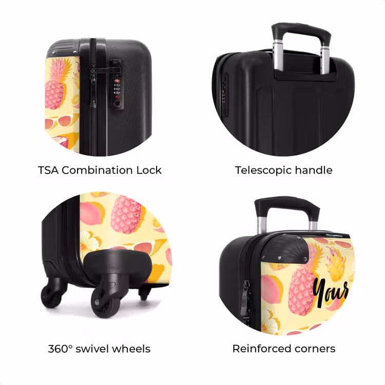 Suitcase with name - Pina colada — 8