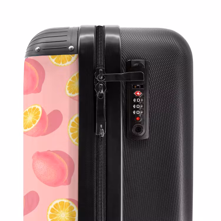 Suitcase with name - Pink limoncello — 6