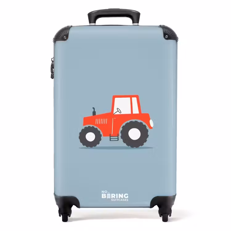 Suitcase - Red trigger blue background — 1
