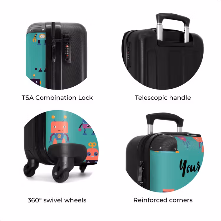 Suitcase with name - Robo rave — 8