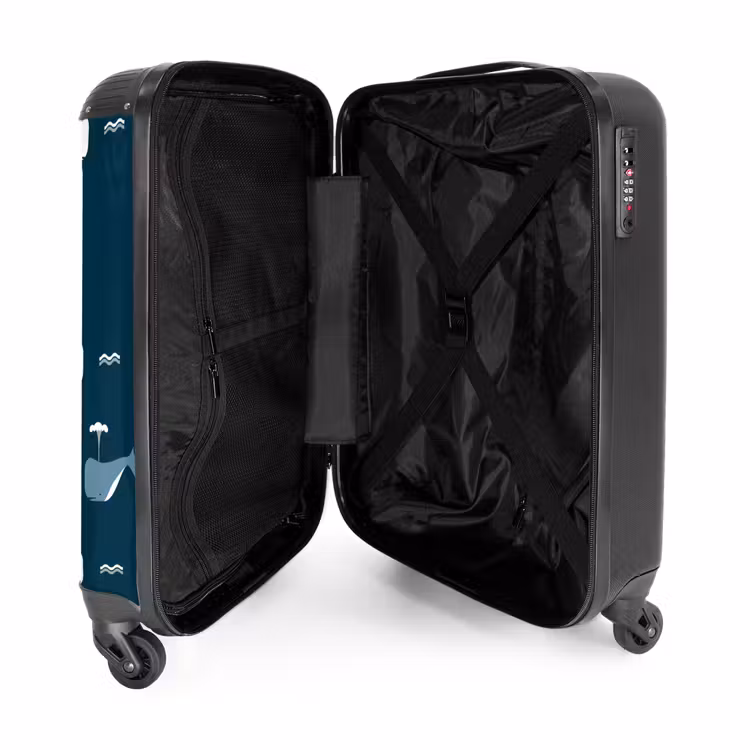 Suitcase with name - Whale World — 5