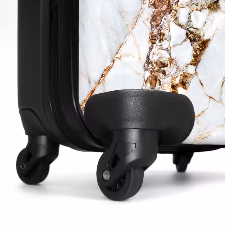 Suitcase - White marble with golden veins — 6