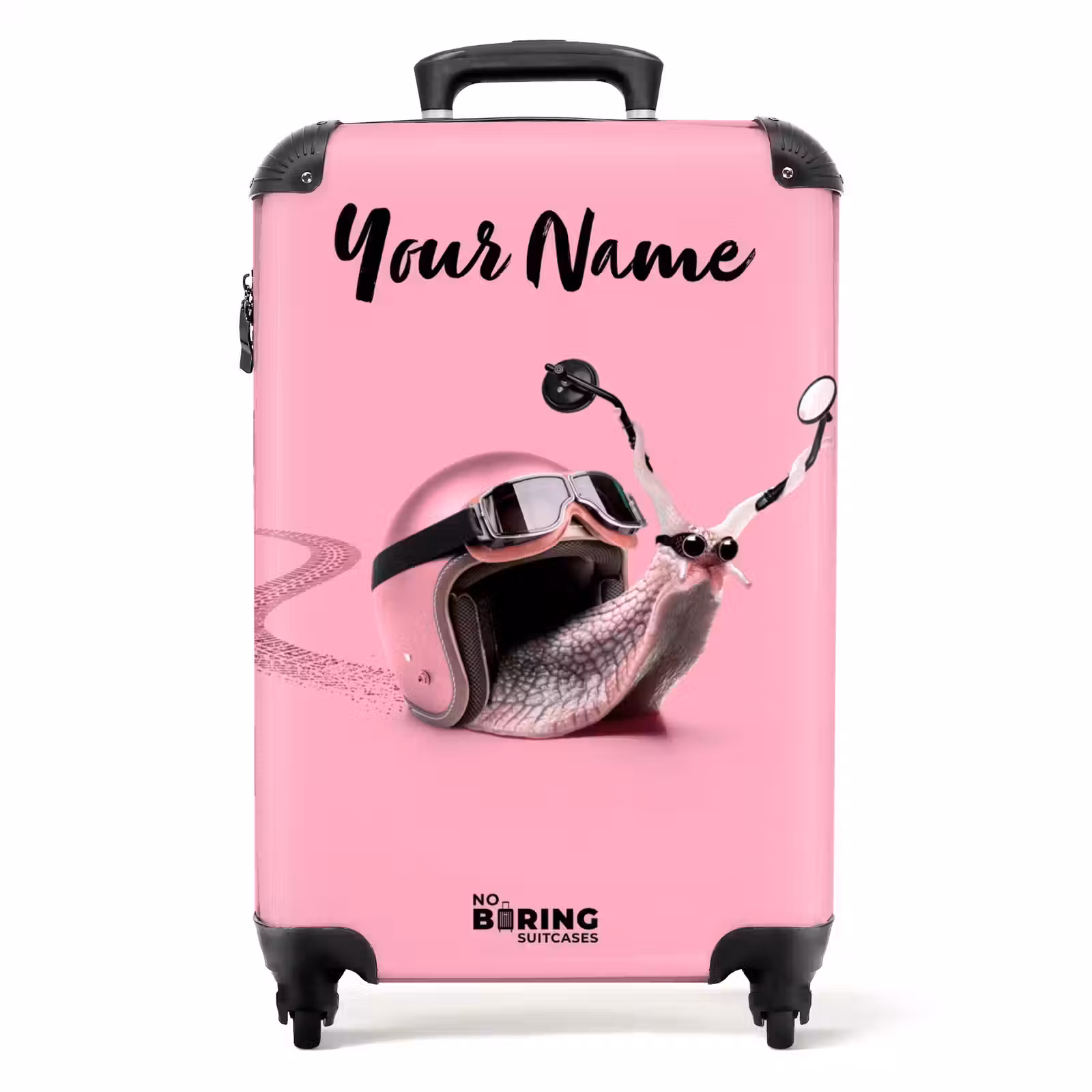 Suitcase with name - Escar-Go - Pink — 1