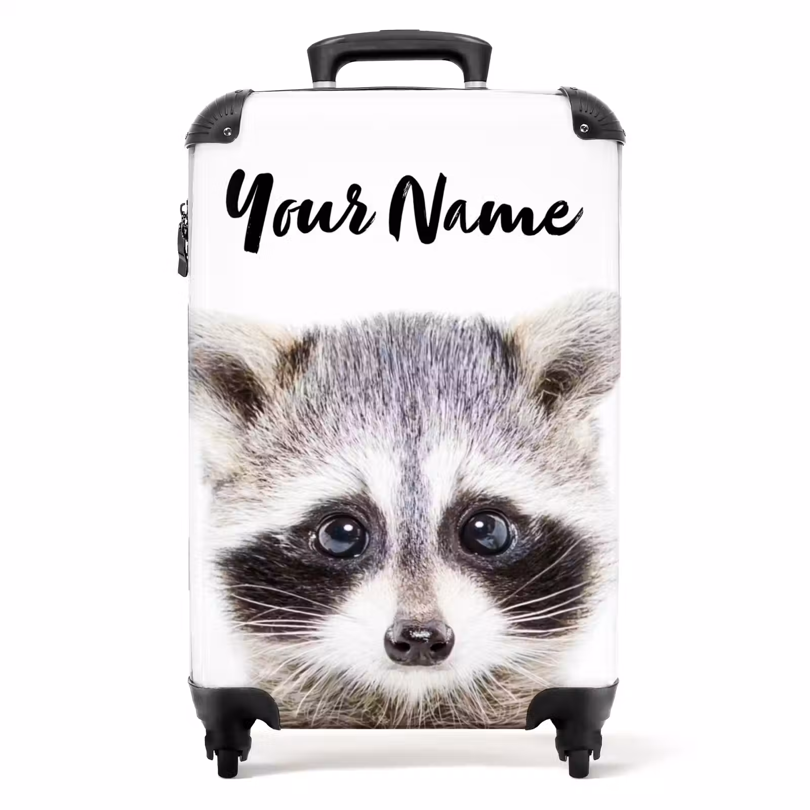 Suitcase with name - Rachid Racoon — 1
