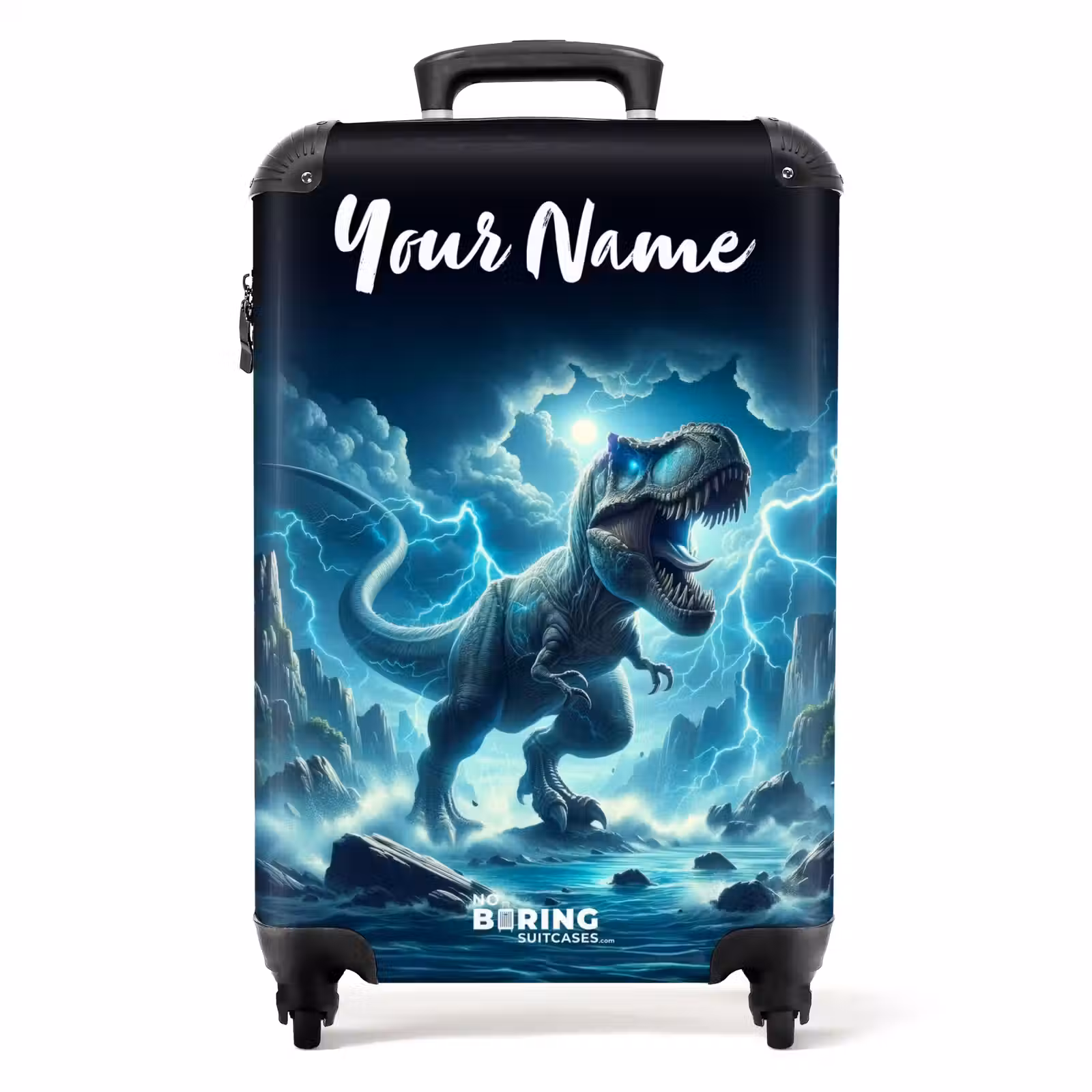 Suitcase with name - Thunderclap dino — 1