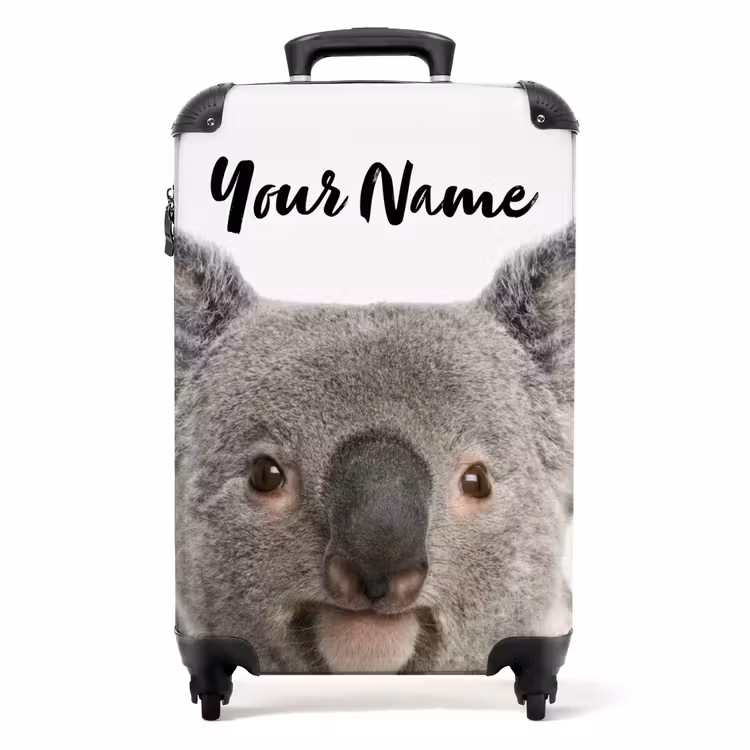 Suitcase with name - Cute Koala Bear — 1