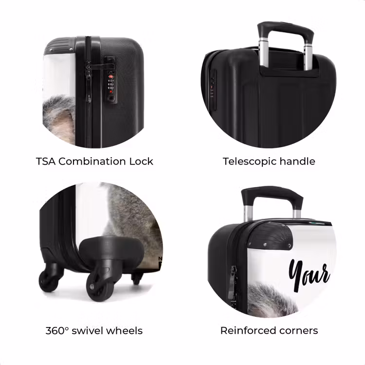 Suitcase with name - Cute Koala Bear — 8