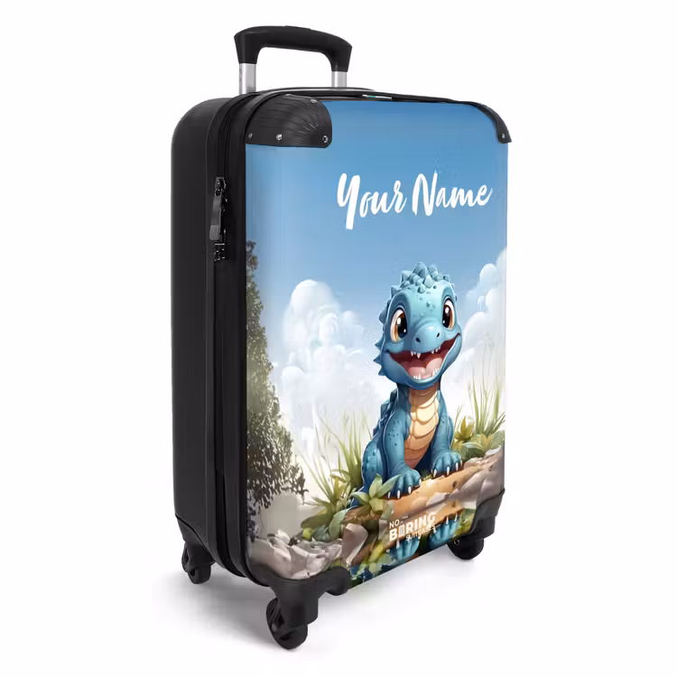 Suitcase with name - Darius Dino — 2