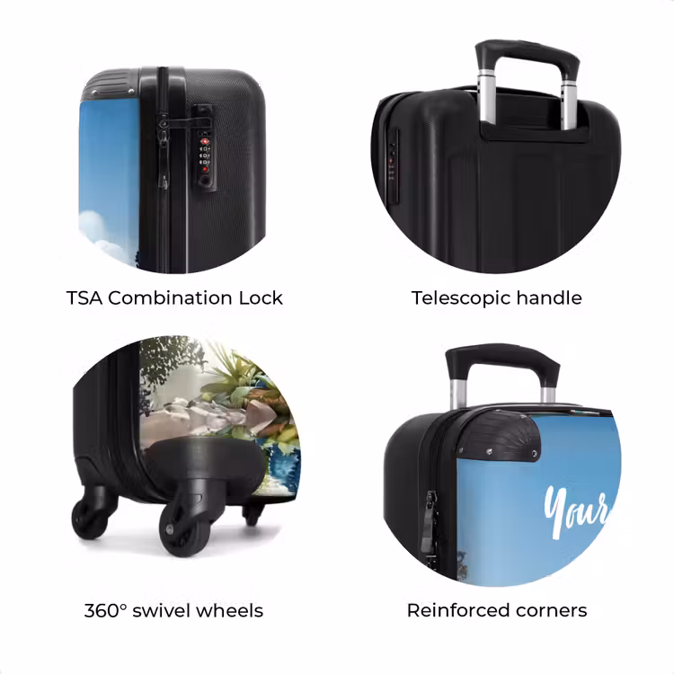Suitcase with name - Darius Dino — 8