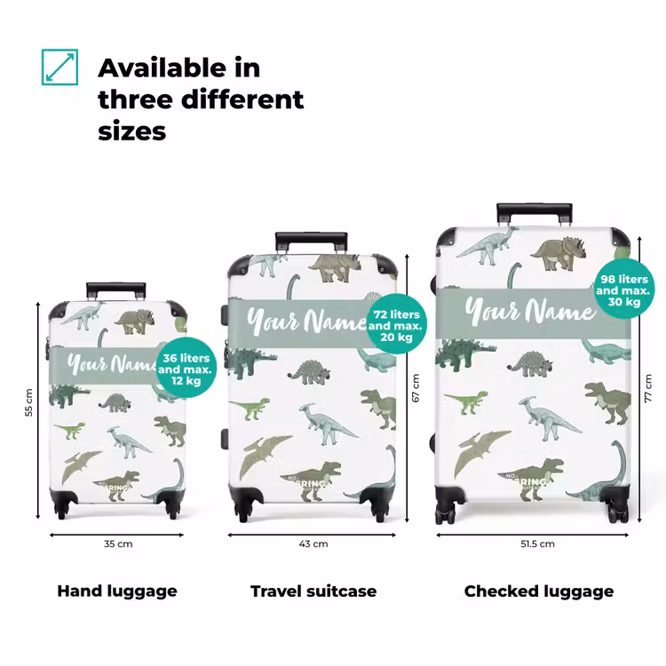 Suitcase with name - Dino Dynasty — 3