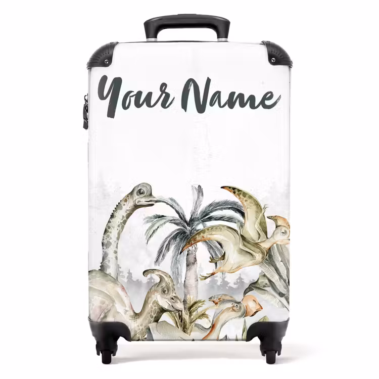 Suitcase with name - Dino Jungle — 1