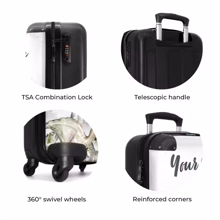 Suitcase with name - Dino Jungle — 8