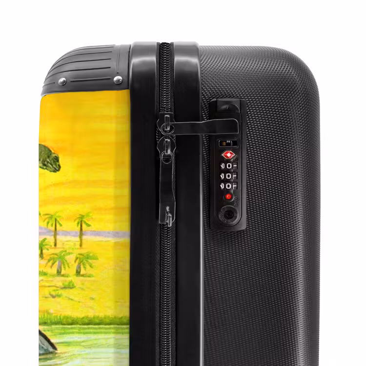 Suitcase with name - Dinosaur in Dinosaurland — 6