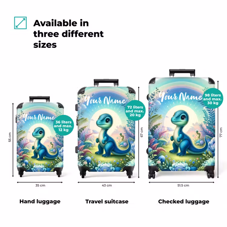 Suitcase with name - Django Dino — 3