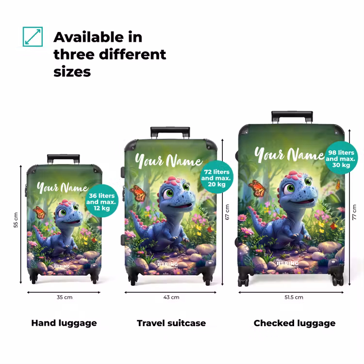 Suitcase with name - Donny Dino — 3