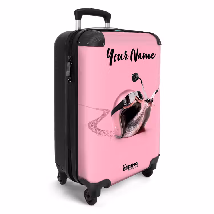 Suitcase with name - Escar-Go - Pink — 2