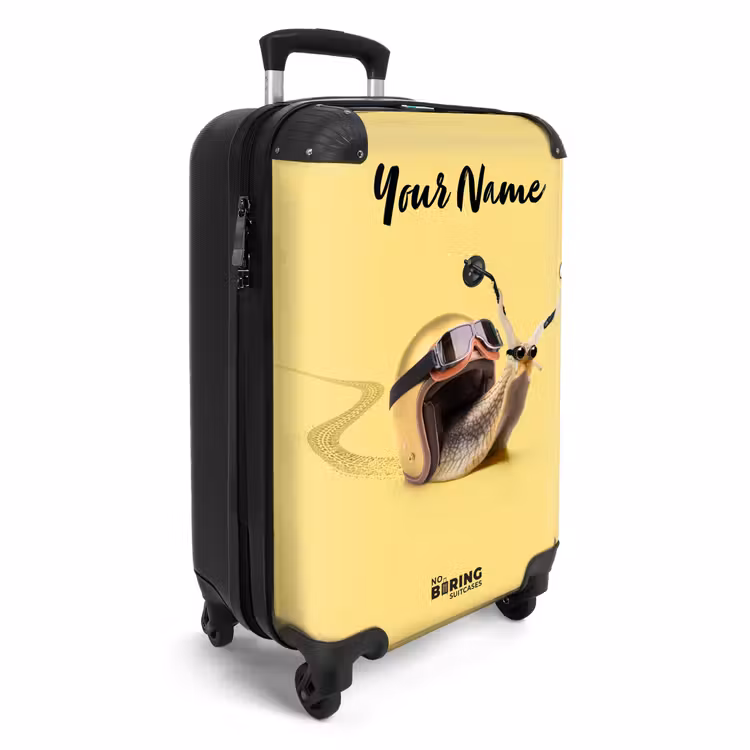 Suitcase with name - Escar-Go - Yellow — 2