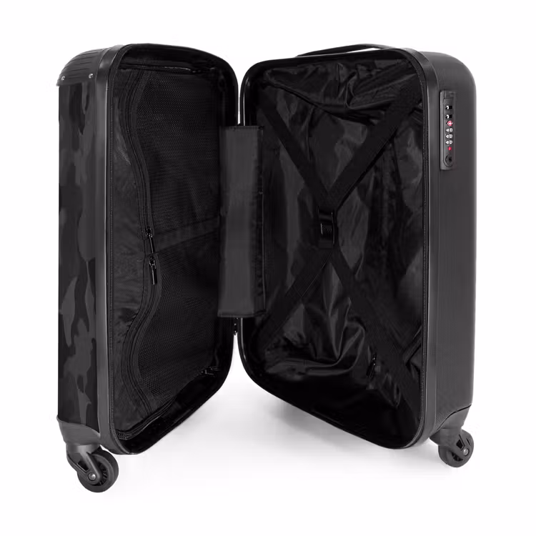 Suitcase with name - Green camouflage print — 5