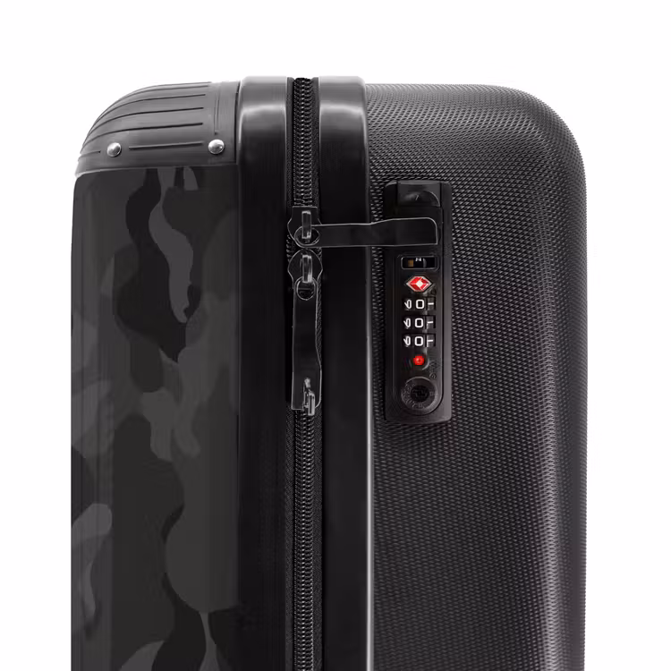 Suitcase with name - Green camouflage print — 6