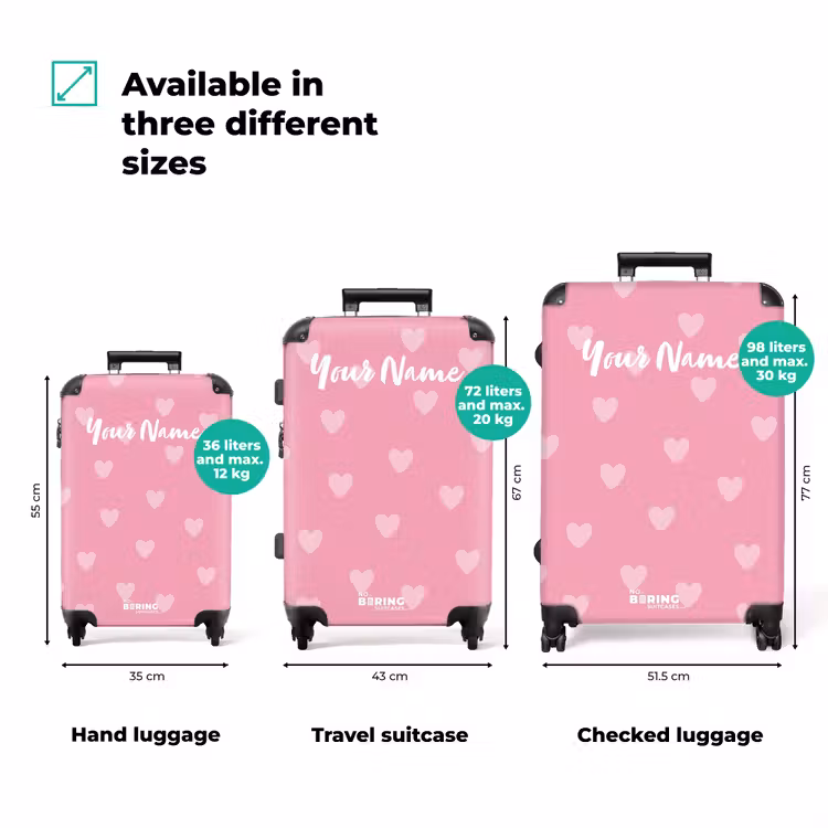 Suitcase with name - Heartbeat — 3