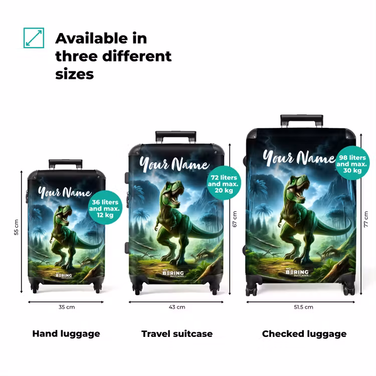 Suitcase with name - Junglosaurus — 3