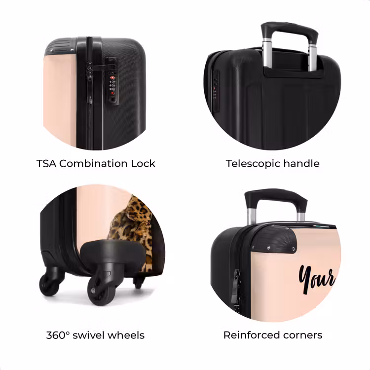 Suitcase with name - Monkey with Loly — 8