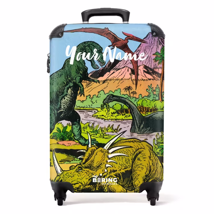 Suitcase with name - Party in Dinosaur Land — 1