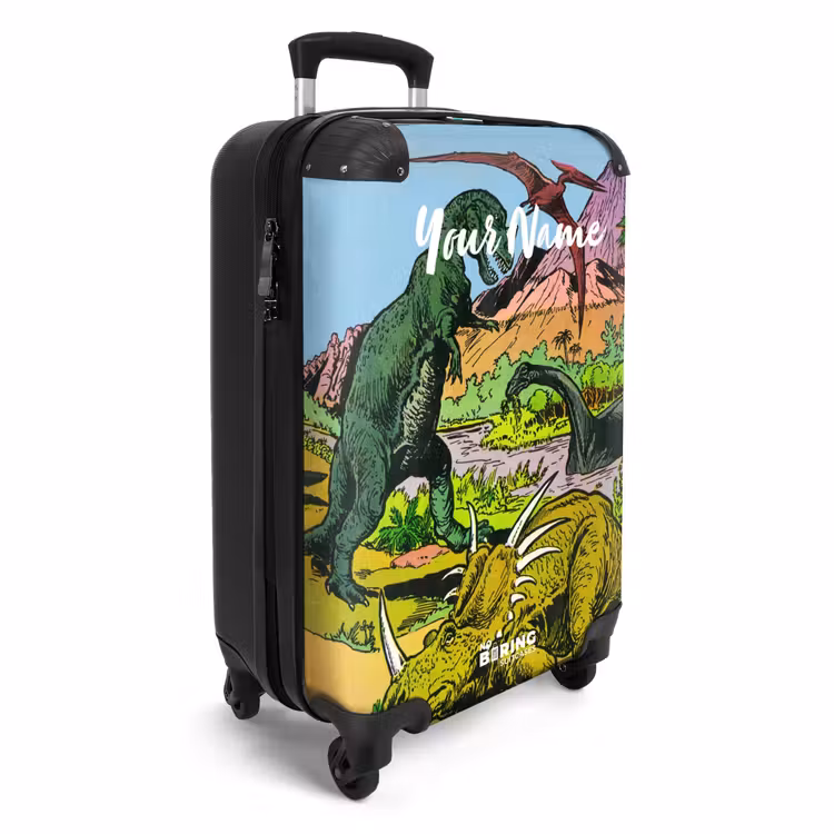Suitcase with name - Party in Dinosaur Land — 2