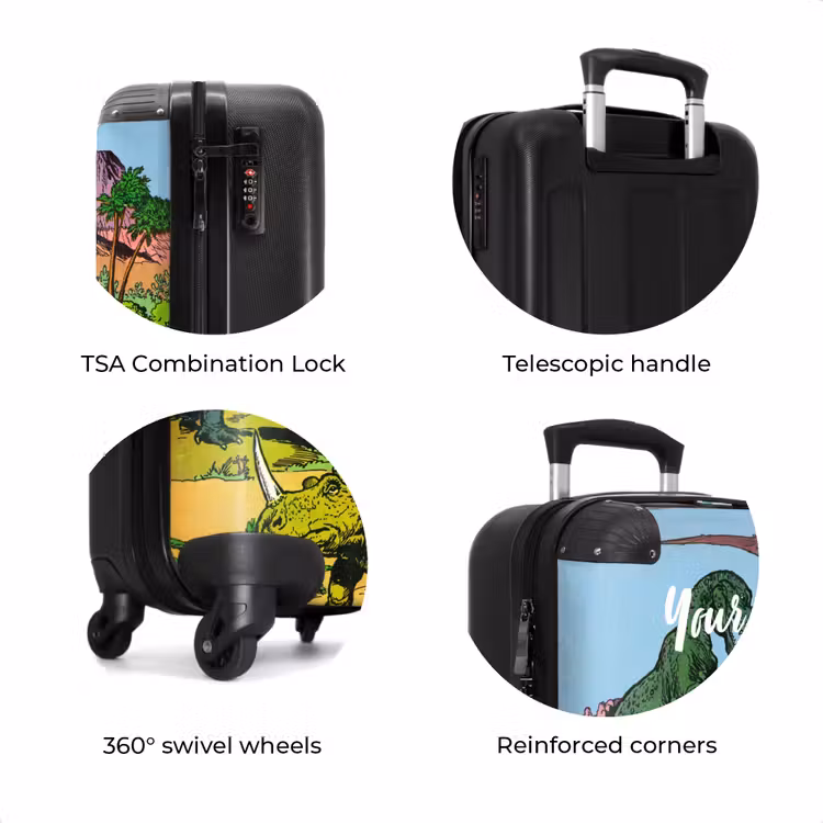 Suitcase with name - Party in Dinosaur Land — 8