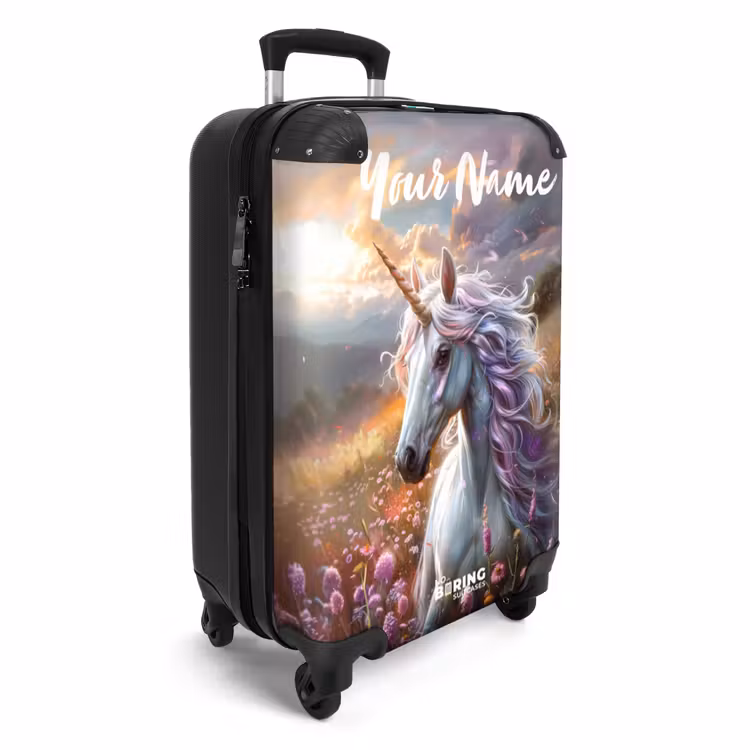 Suitcase with name - Pastel pearl horn — 2