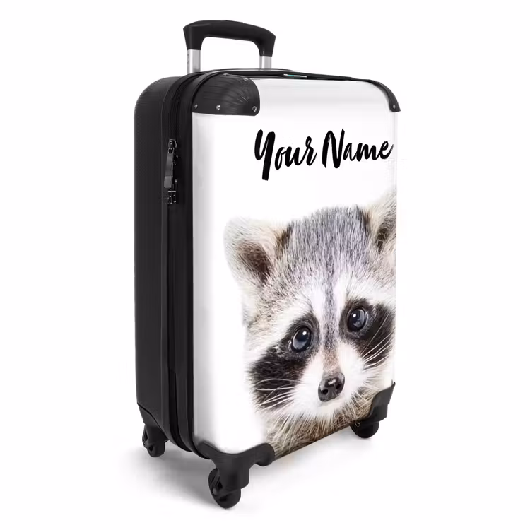 Suitcase with name - Rachid Racoon — 2