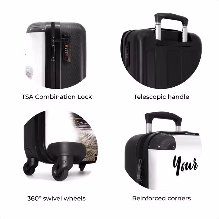 Suitcase with name - Rachid Racoon — 8