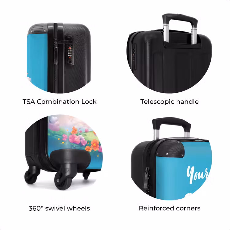 Suitcase with name - Rosie Rainbow — 8