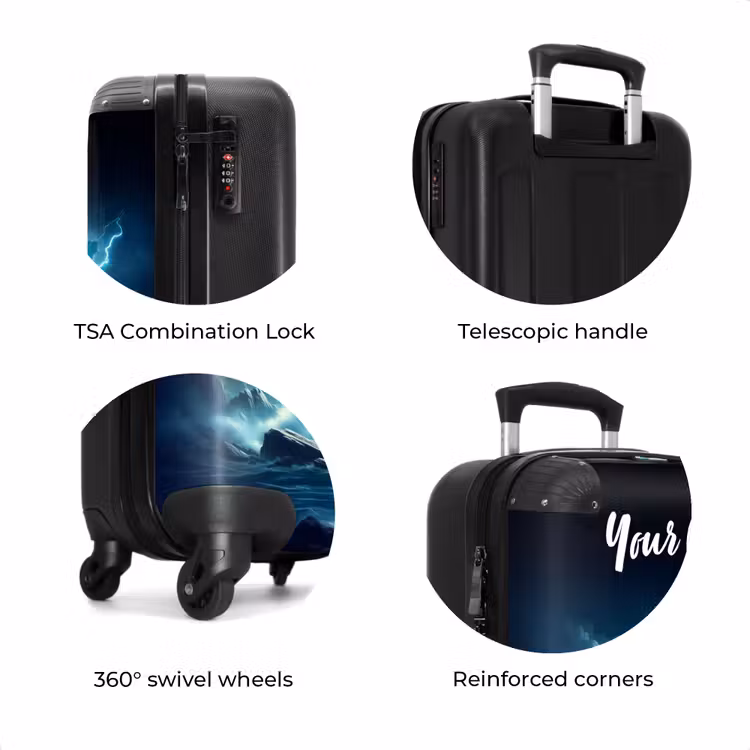 Suitcase with name - Thunderclap dino — 8