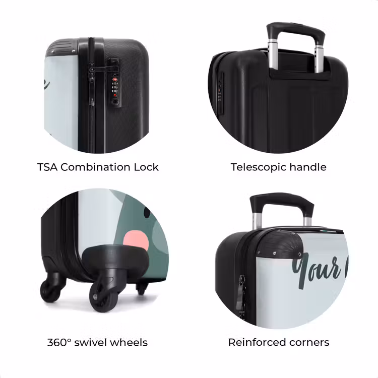 Suitcase with name - Tigo triceratops — 8